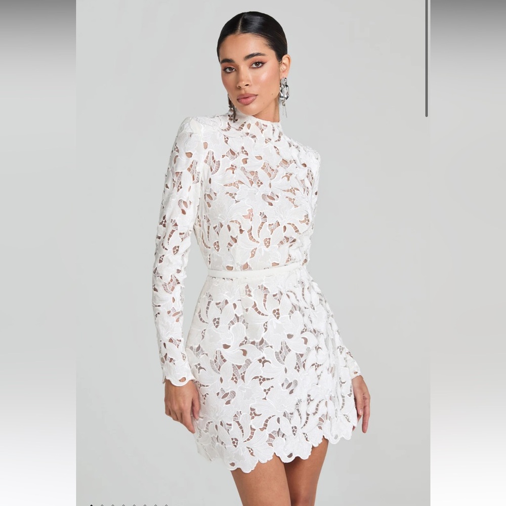 NADINE MERABI Lydia Long Sleeve Dress
